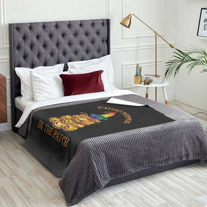 Funny Halloween LGBT Throw Blanket Gayest Pumpkin In The Patch Rainbow Flag TS11 Print Your Wear