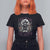 Harris Supporter T Shirt For Women Childless Cat Ladies For Kamala Mysterious Witch Cats Flower TS11 Black Print Your Wear