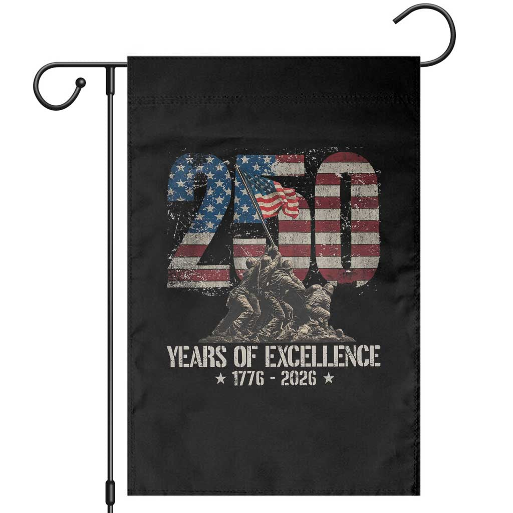 250 Years Of Excellence Garden Flag 250th American Anniversary Independence Day TS11 Black Print Your Wear