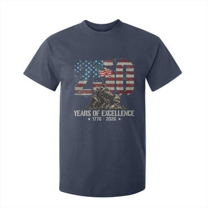 250 Years Of Excellence T Shirt For Kid 250th American Anniversary Independence Day TS11 Navy Print Your Wear