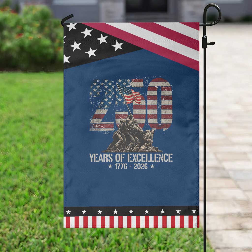 250 Years Of Excellence Garden Flag 250th American Anniversary Independence Day TS11 Classic Blue Black Print Your Wear