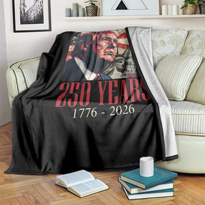 250 Years Trump Throw Blanket 250th American Anniversary Independence Statue Of Liberty TS11 Print Your Wear