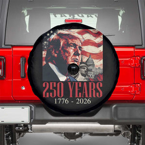 250 Years Trump Spare Tire Cover 250th American Anniversary Independence Statue Of Liberty TS11 Black Print Your Wear