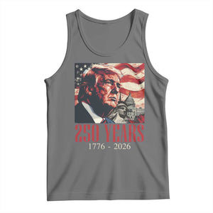 250 Years Trump Tank Top 250th American Anniversary Independence Statue Of Liberty TS11 Black Heather Print Your Wear