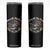 Navy Veteran Skinny Tumbler Home Of The Free Because Of The Brave American Flag TS11 Black Print Your Wear