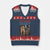 Funny 4th Of July Patriotic Founding Daddy Founding Fathers V-Neck Knit Sweater Vest - Print Your Wear