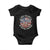 Marine Veteran 250 Years Of Eating Crayons Baby Onesie American Flag TS11 Black Print Your Wear