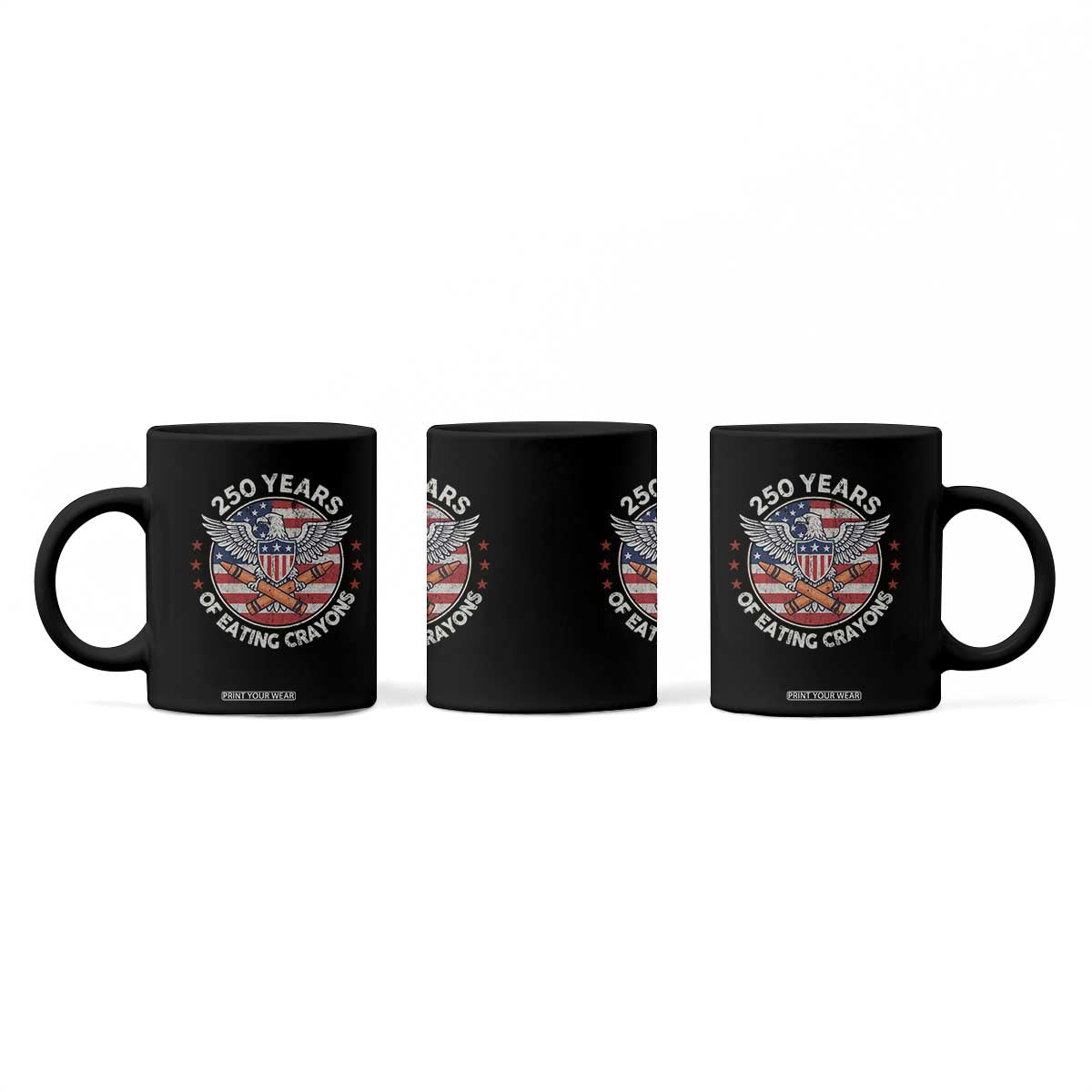Marine Veteran 250 Years Of Eating Crayons Coffee Mug American Flag TS11 Print Your Wear