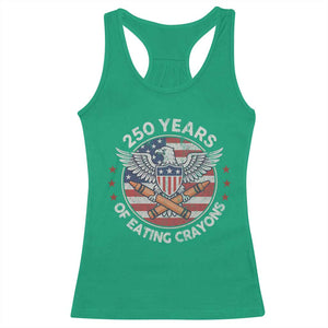 Marine Veteran 250 Years Of Eating Crayons Racerback Tank Top American Flag TS11 Irish Green Print Your Wear
