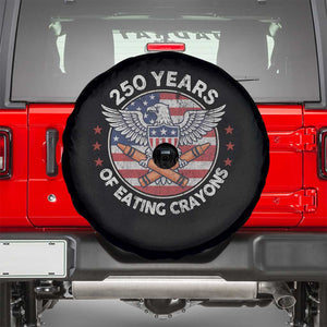 Marine Veteran 250 Years Of Eating Crayons Spare Tire Cover American Flag TS11 Black Print Your Wear