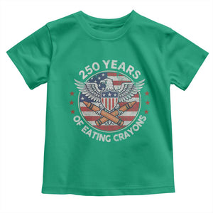 Marine Veteran 250 Years Of Eating Crayons Toddler T Shirt American Flag TS11 Irish Green Print Your Wear