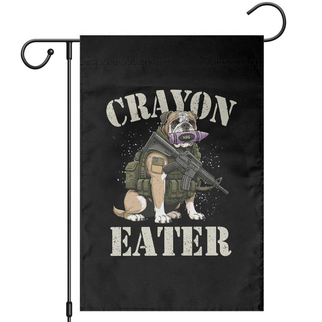 Funny Crayon Eater Garden Flag Military Corps Proud Marine Soldier TS11 Black Print Your Wear