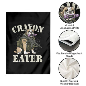 Funny Crayon Eater Garden Flag Military Corps Proud Marine Soldier TS11 Print Your Wear