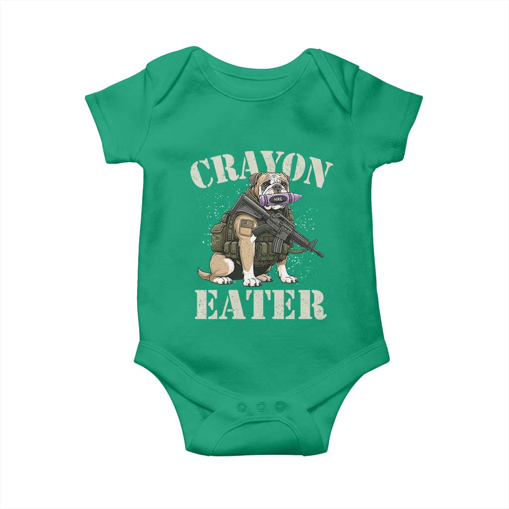 Funny Crayon Eater Baby Onesie Military Corps Proud Marine Soldier TS11 Irish Green Print Your Wear