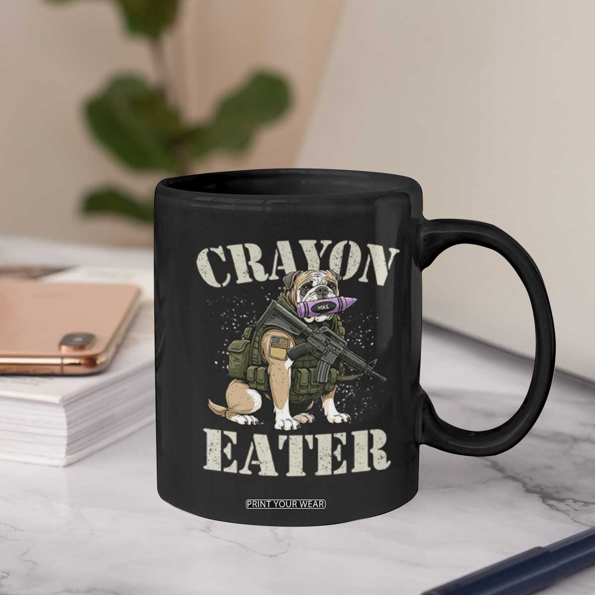 Funny Crayon Eater Coffee Mug Military Corps Proud Marine Soldier TS11 Print Your Wear
