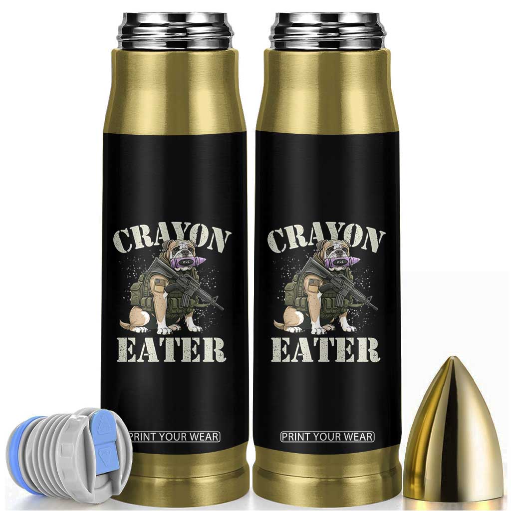 Funny Crayon Eater Bullet Tumbler Military Corps Proud Marine Soldier TS11 Black Print Your Wear