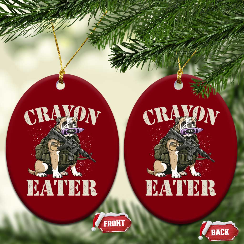 Funny Crayon Eater Ceramic Ornament Military Corps Proud Marine Soldier TS11 Print Your Wear