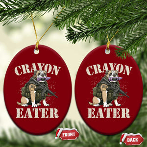 Funny Crayon Eater Ceramic Ornament Military Corps Proud Marine Soldier TS11 Print Your Wear
