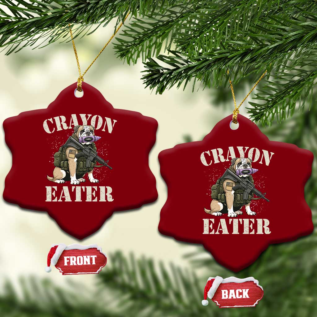 Funny Crayon Eater Ceramic Ornament Military Corps Proud Marine Soldier TS11 Print Your Wear