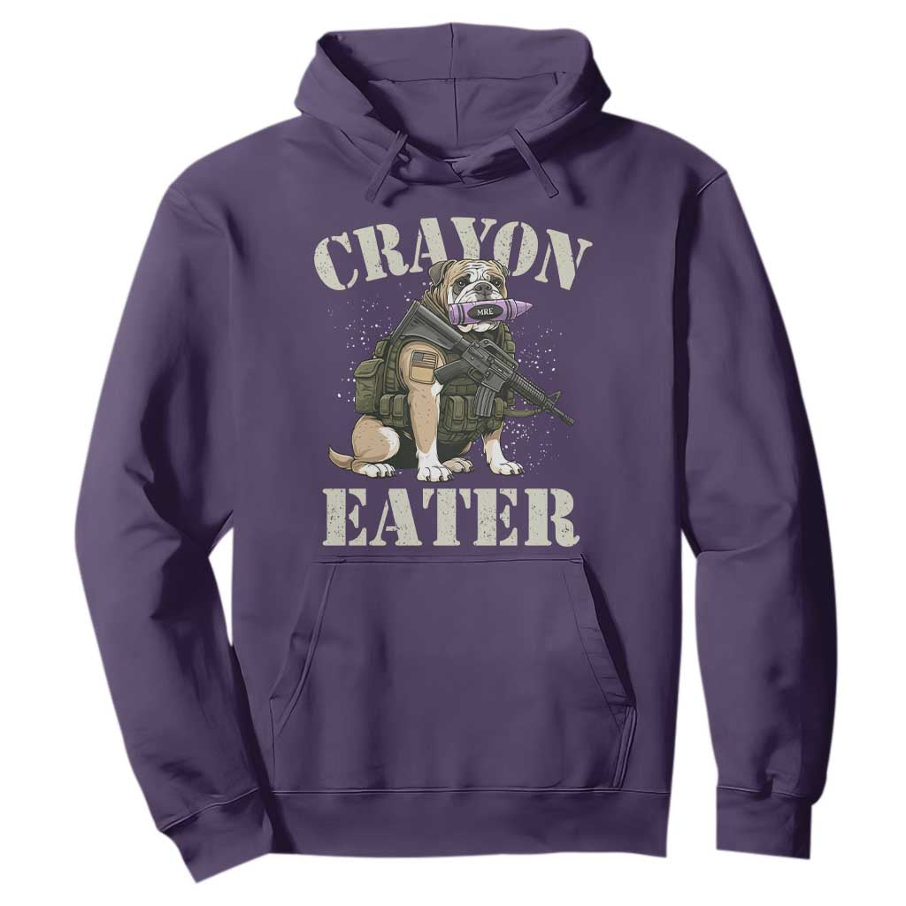 Funny Crayon Eater Hoodie Military Corps Proud Marine Soldier TS11 Purple Print Your Wear