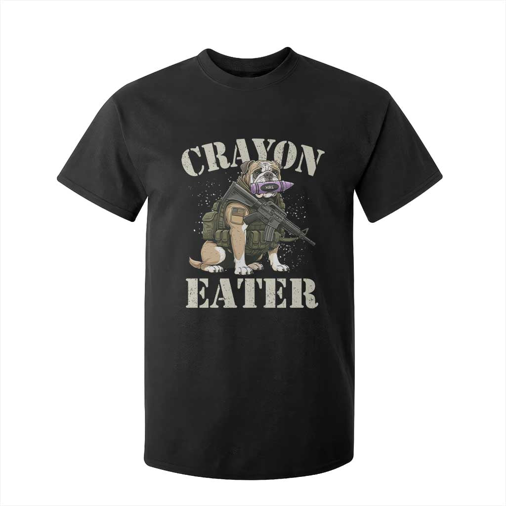 Funny Crayon Eater T Shirt For Kid Military Corps Proud Marine Soldier TS11 Black Print Your Wear