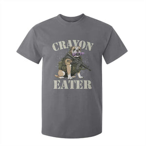 Funny Crayon Eater T Shirt For Kid Military Corps Proud Marine Soldier TS11 Charcoal Print Your Wear