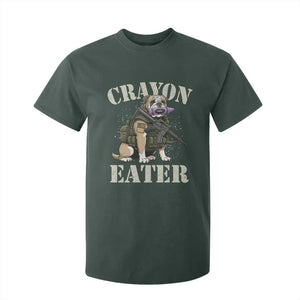 Funny Crayon Eater T Shirt For Kid Military Corps Proud Marine Soldier TS11 Dark Forest Green Print Your Wear