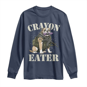 Funny Crayon Eater Long Sleeve Shirt Military Corps Proud Marine Soldier TS11 Navy Print Your Wear