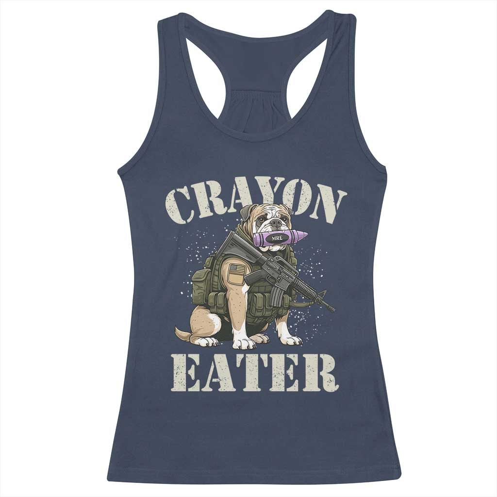 Funny Crayon Eater Racerback Tank Top Military Corps Proud Marine Soldier TS11 Navy Print Your Wear