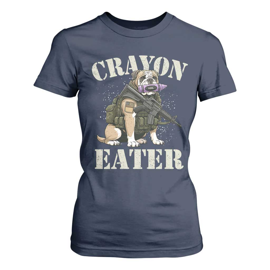 Funny Crayon Eater T Shirt For Women Military Corps Proud Marine Soldier TS11 Navy Print Your Wear