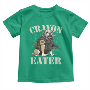 Funny Crayon Eater Toddler T Shirt Military Corps Proud Marine Soldier TS11 Irish Green Print Your Wear
