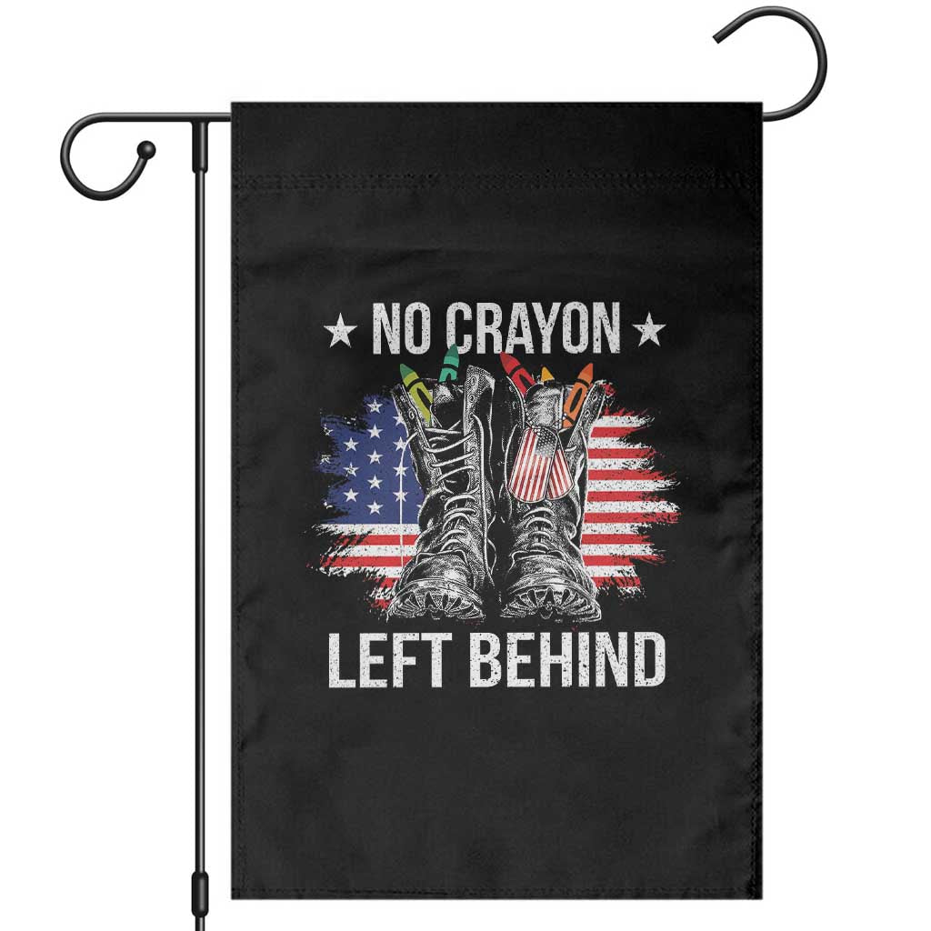 No Crayon Left Behind Garden Flag Corps Squad Military Our Marine Troop Combat Boots TS11 Black Print Your Wear