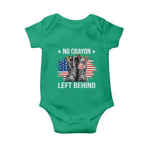 No Crayon Left Behind Baby Onesie Corps Squad Military Our Marine Troop Combat Boots TS11 Irish Green Print Your Wear