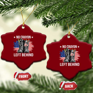 No Crayon Left Behind Ceramic Ornament Corps Squad Military Our Marine Troop Combat Boots TS11 Print Your Wear