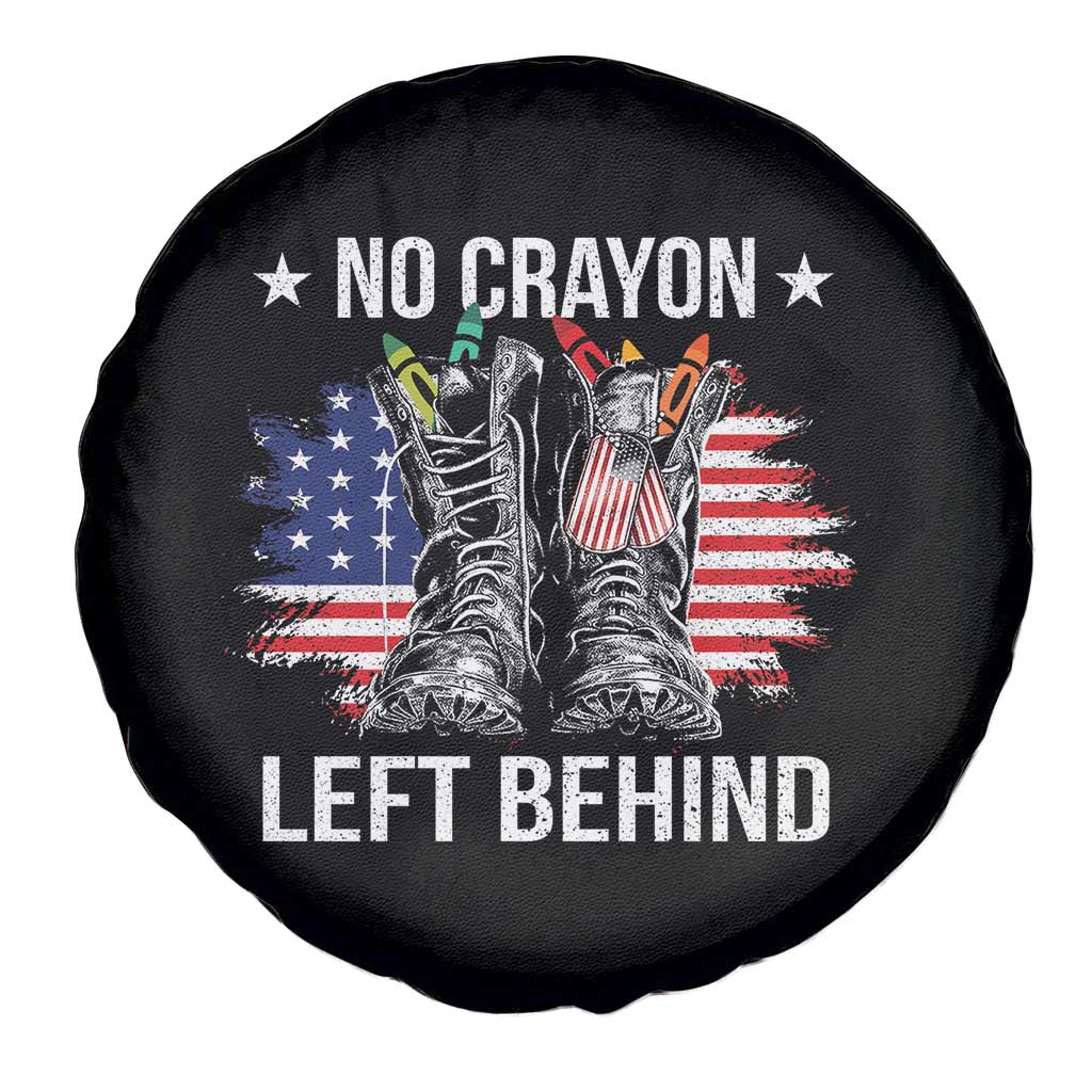 No Crayon Left Behind Spare Tire Cover Corps Squad Military Our Marine Troop Combat Boots TS11 Print Your Wear
