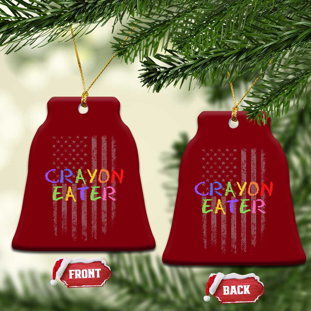 Funny Marine Military Veteran Ceramic Ornament Crayon Eater American Flag TS11 Print Your Wear