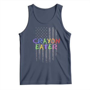 Funny Marine Military Veteran Tank Top Crayon Eater American Flag TS11 Navy Print Your Wear
