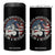 Never Underestimate A Women Who Is Also A Veteran 4 in 1 Can Cooler Tumbler Female Veteran TS11 One Size: 16 oz Black Print Your Wear