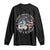 Never Underestimate A Women Who Is Also A Veteran Long Sleeve Shirt Female Veteran TS11 Black Print Your Wear
