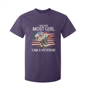 I Am Not Most Girl I Am A Veteran T Shirt For Kid Female Veteran Combat Boots TS11 Purple Print Your Wear