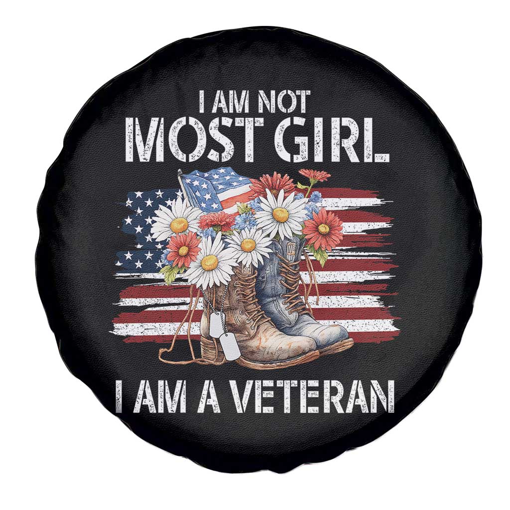 I Am Not Most Girl I Am A Veteran Spare Tire Cover Female Veteran Combat Boots TS11 Print Your Wear