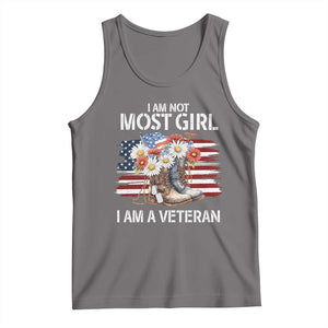 I Am Not Most Girl I Am A Veteran Tank Top Female Veteran Combat Boots - Print Your Wear