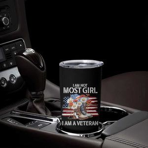 I Am Not Most Girl I Am A Veteran Tumbler Cup Female Veteran Combat Boots - Print Your Wear