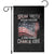 Speak Truth Defend Freedom A True Patriot Charlie Kirk Garden Flag Vintage American Flag TS11 Black Print Your Wear