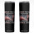 Speak Truth Defend Freedom A True Patriot Charlie Kirk Skinny Tumbler Vintage American Flag TS11 Black Print Your Wear