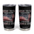 Speak Truth Defend Freedom A True Patriot Charlie Kirk Tumbler Cup Vintage American Flag TS11 Black Print Your Wear