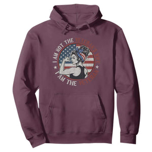 I Am Not The Veterans Wife I Am The Veteran Hoodie Female Veteran TS11 Maroon Print Your Wear