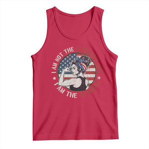 I Am Not The Veterans Wife I Am The Veteran Tank Top Female Veteran TS11 Red Print Your Wear