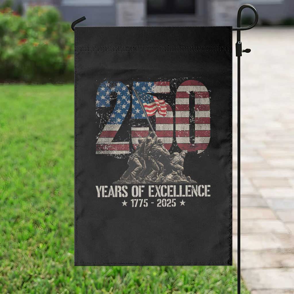 250 Years Of Excellence Garden Flag 250th US Military Birthday Iwo Jima TS11 Print Your Wear
