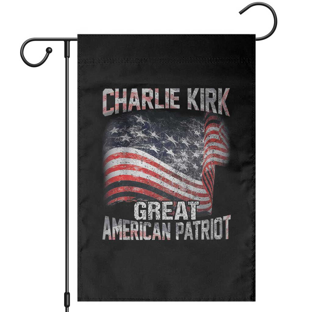 Charlie Kirk Garden Flag Great American Patriot American Flag TS11 Black Print Your Wear
